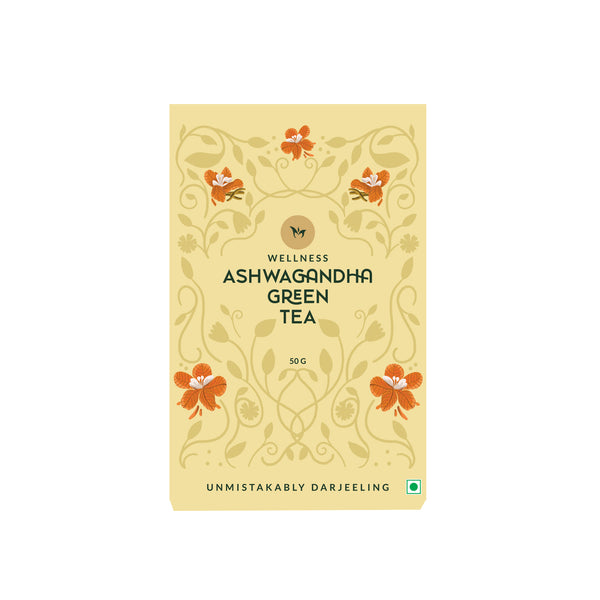 Ashwagandha green tea loose leaf herbal blend