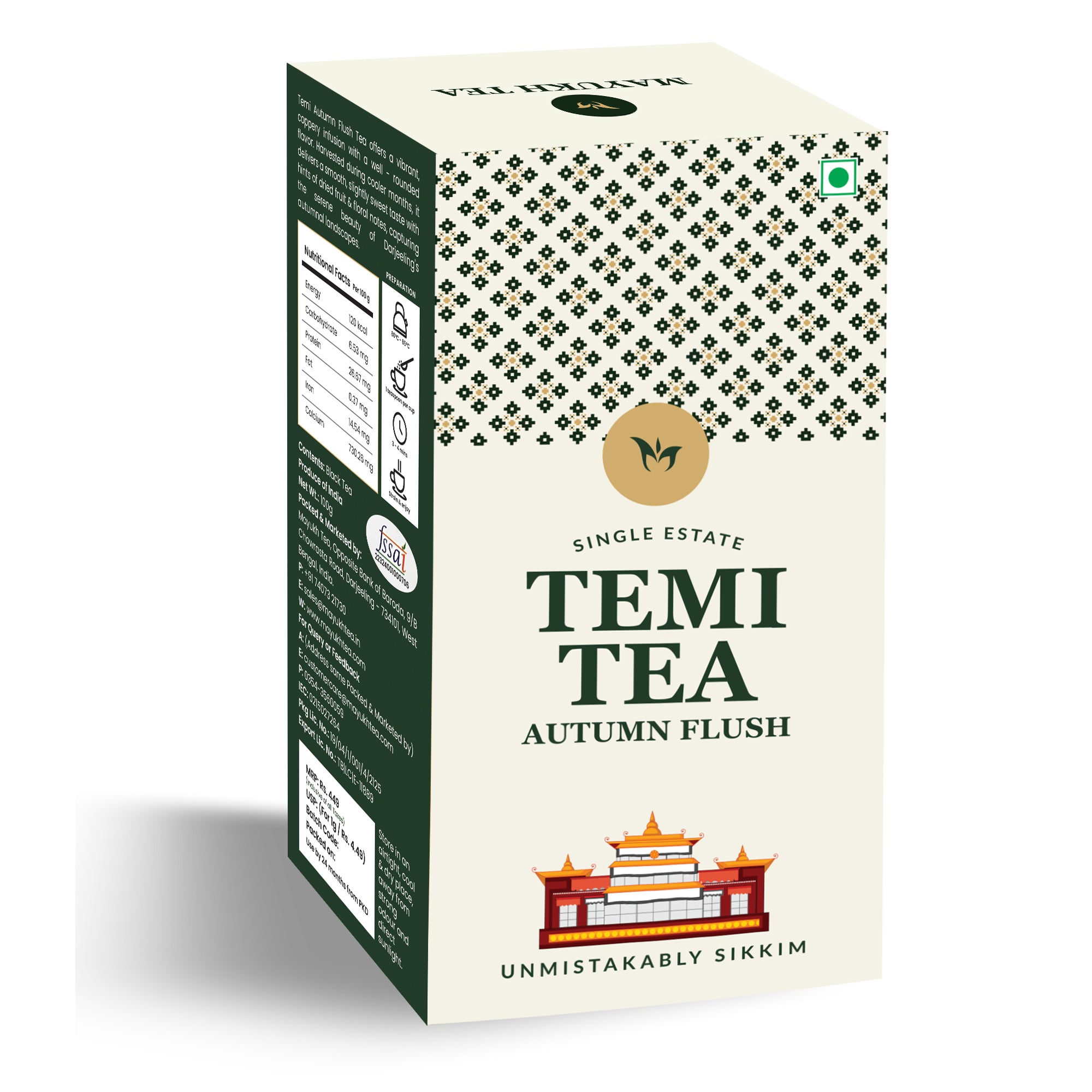 Autumn Flush Temi Tea from Sikkim, long leaf, naturally aromatic and full-bodied for tea enthusiasts