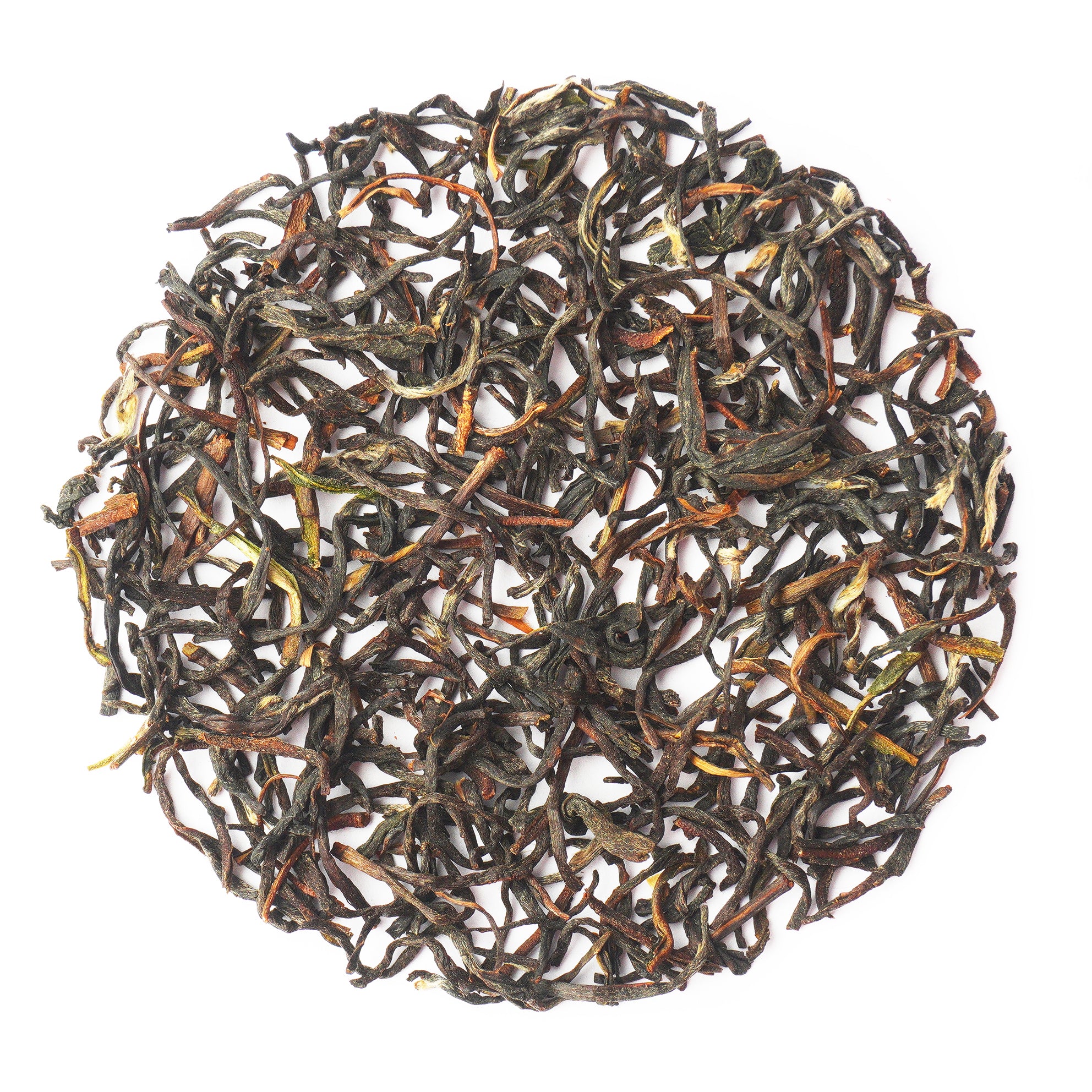 Darjeeling Lizzahill Wiry Autumn Flush black tea, wiry long leaves with rich muscatel flavor, perfect for tea enthusiasts