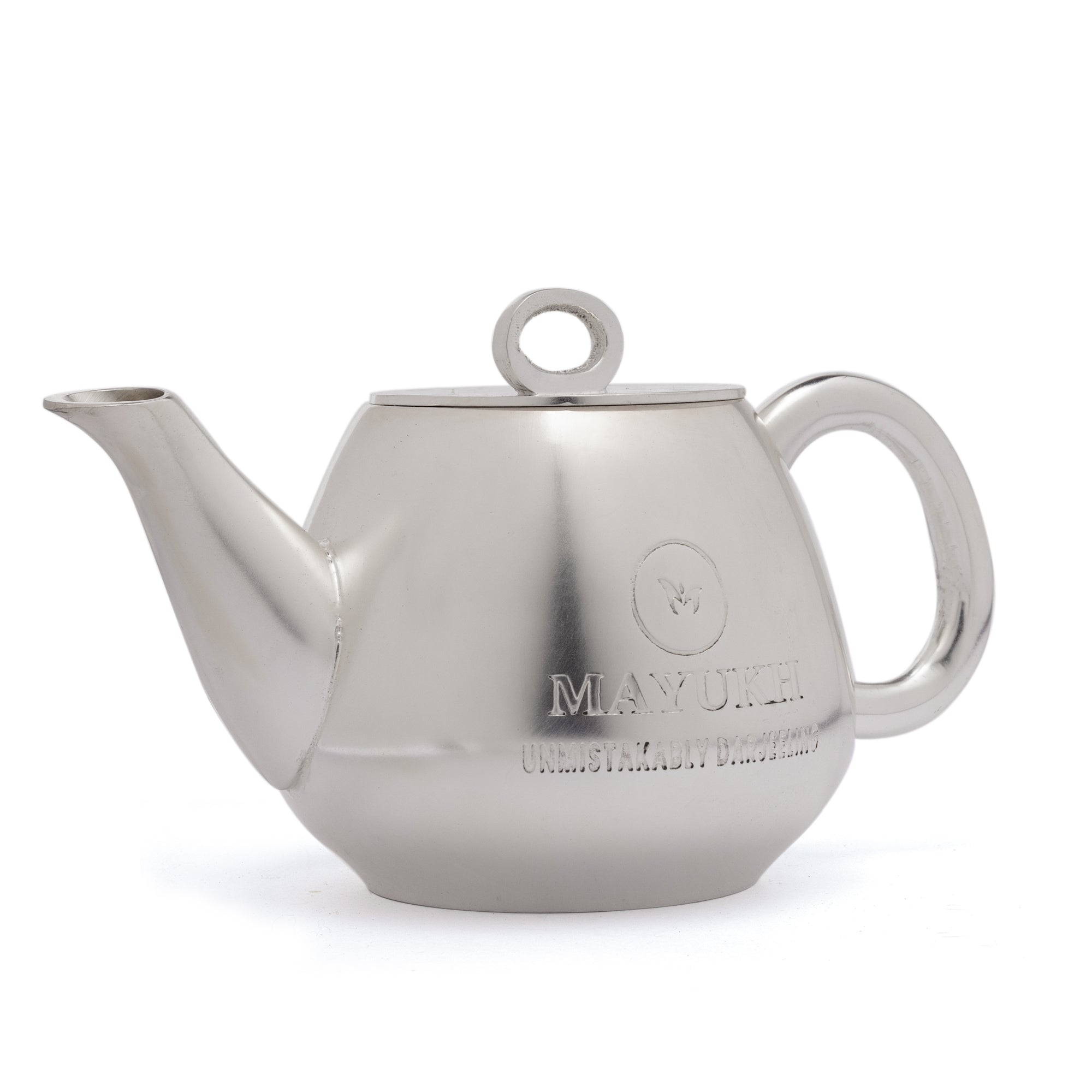 Elegant German silver teapot, luxurious and artisanal, designed for a refined tea experience