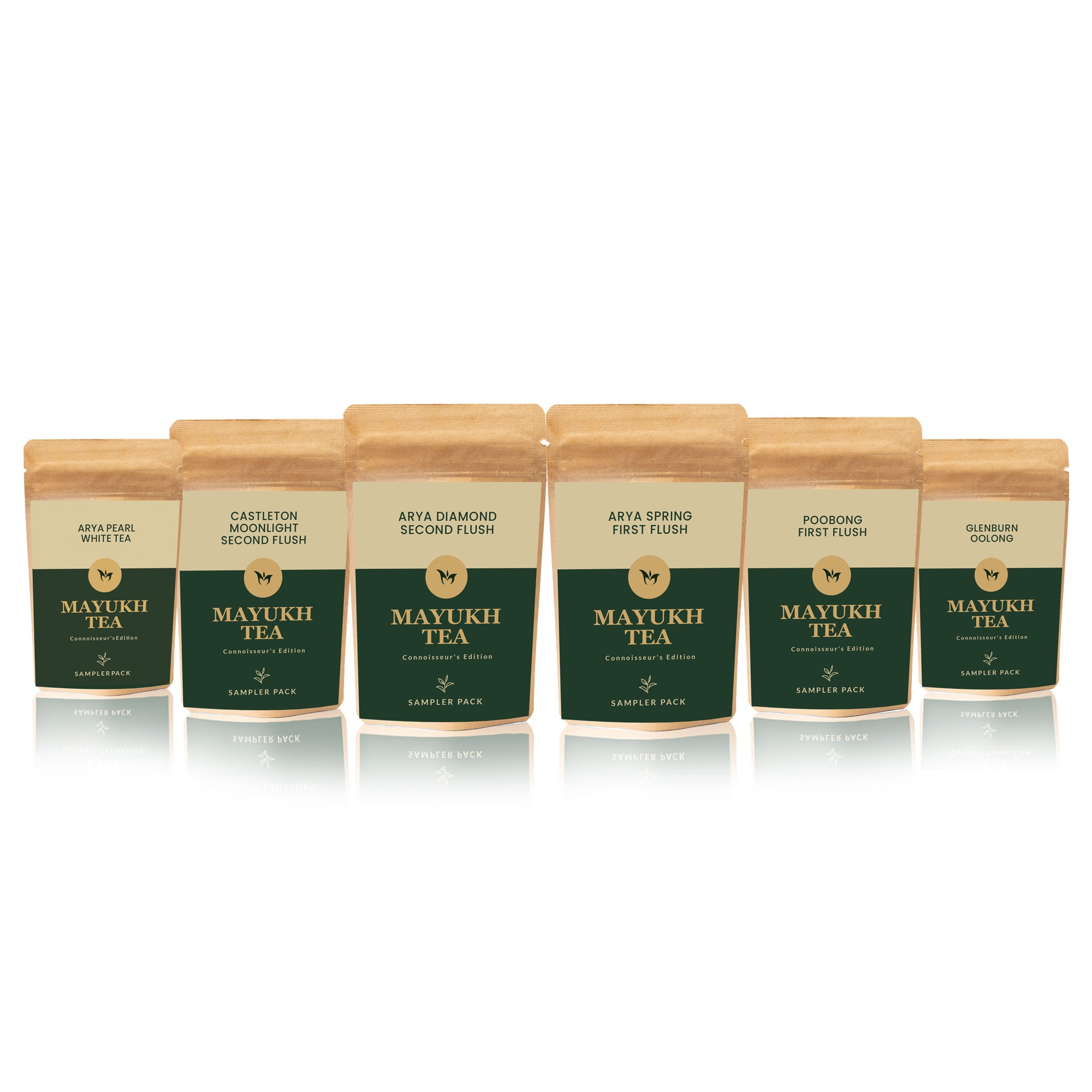Mayukh Tea Connoisseur’s Edition Sampler Pack of 6 premium Darjeeling teas, elegantly packaged for tasting and gifting