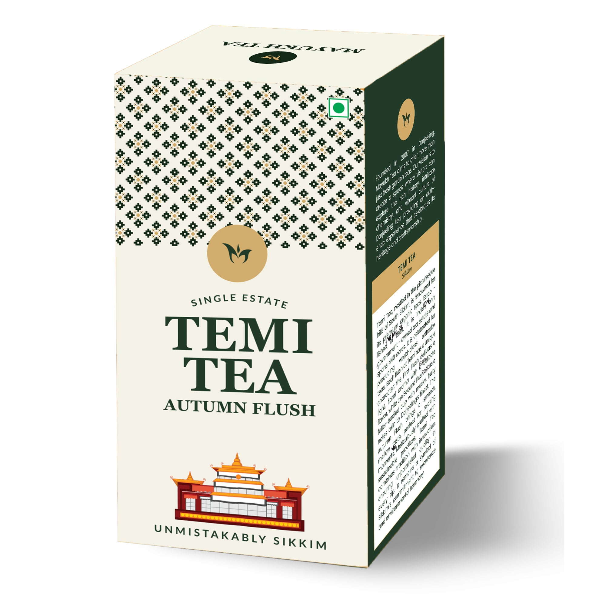 Sikkim Temi Tea Autumn Flush, long leaves, premium quality, offering a mellow and refreshing cup