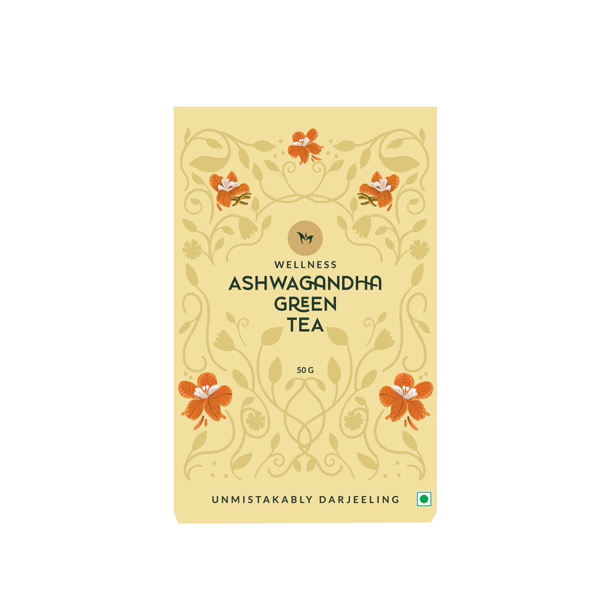 Ashwagandha green tea loose leaf herbal blend