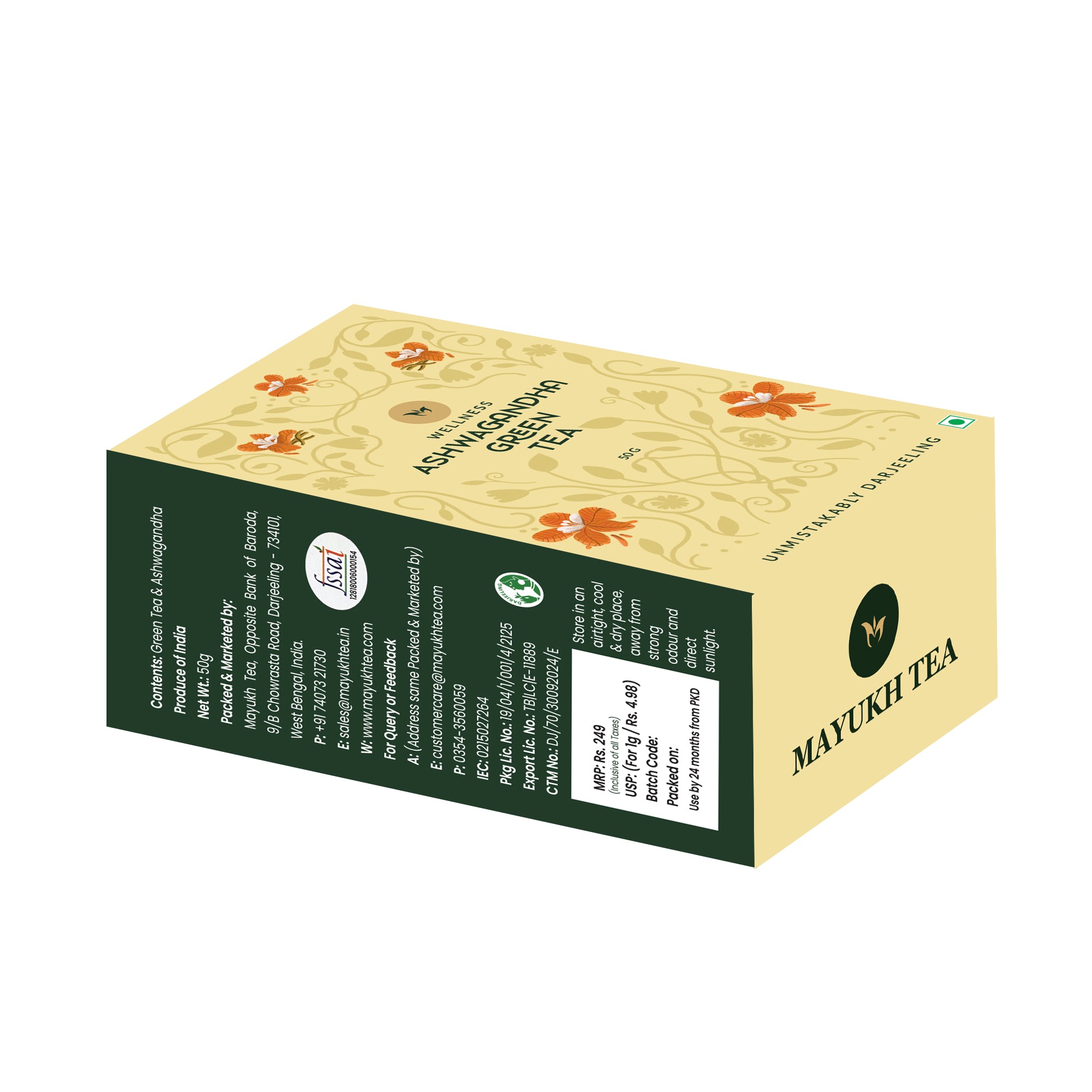 Ayurvedic ashwagandha tea offering grounding and soothing taste