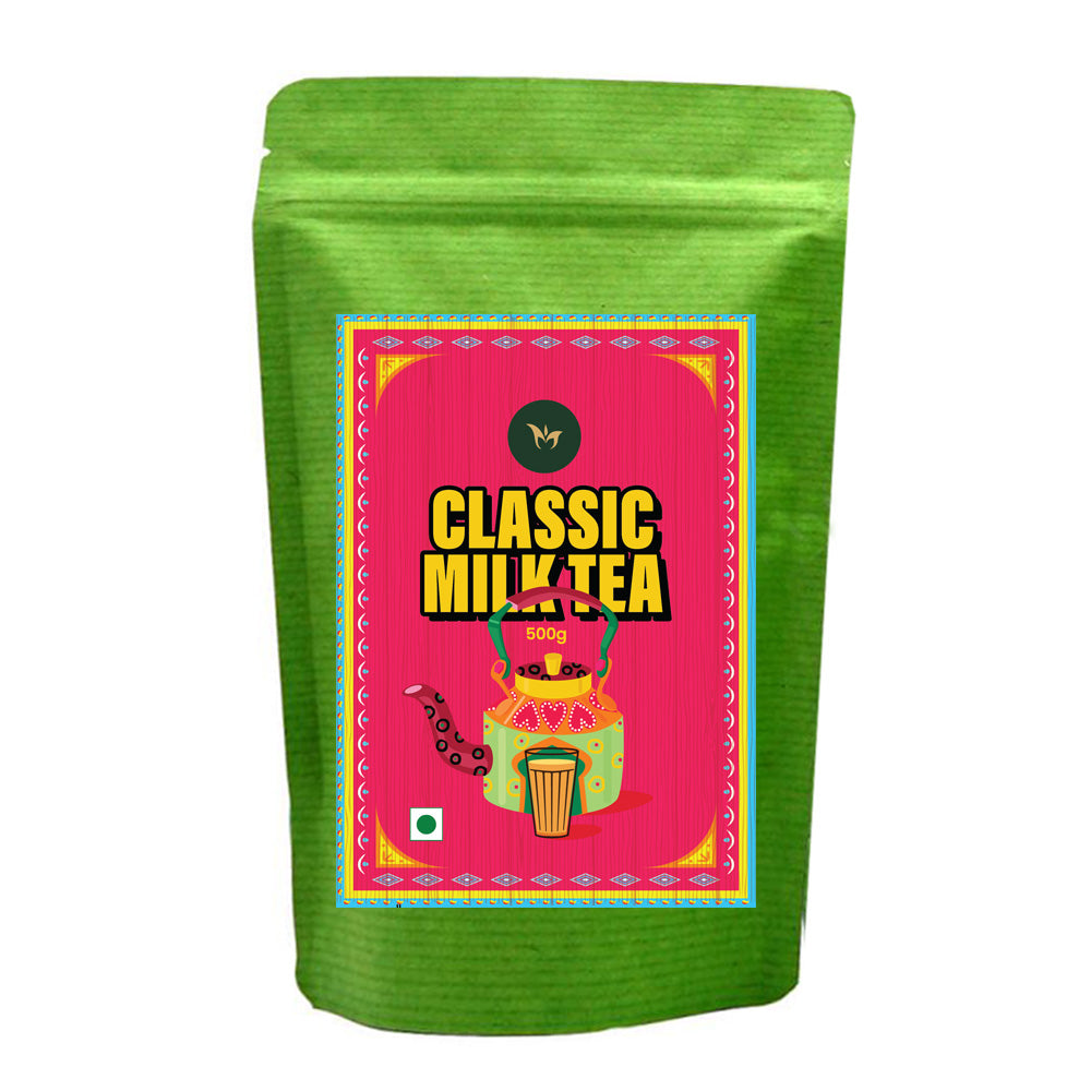 Smooth, aromatic cup of rich Indian-style milk tea for daily indulgence