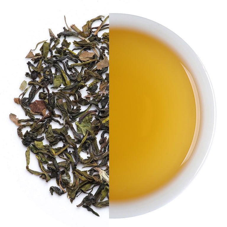 Cooling menthol-forward green tea delivering fresh palate feel