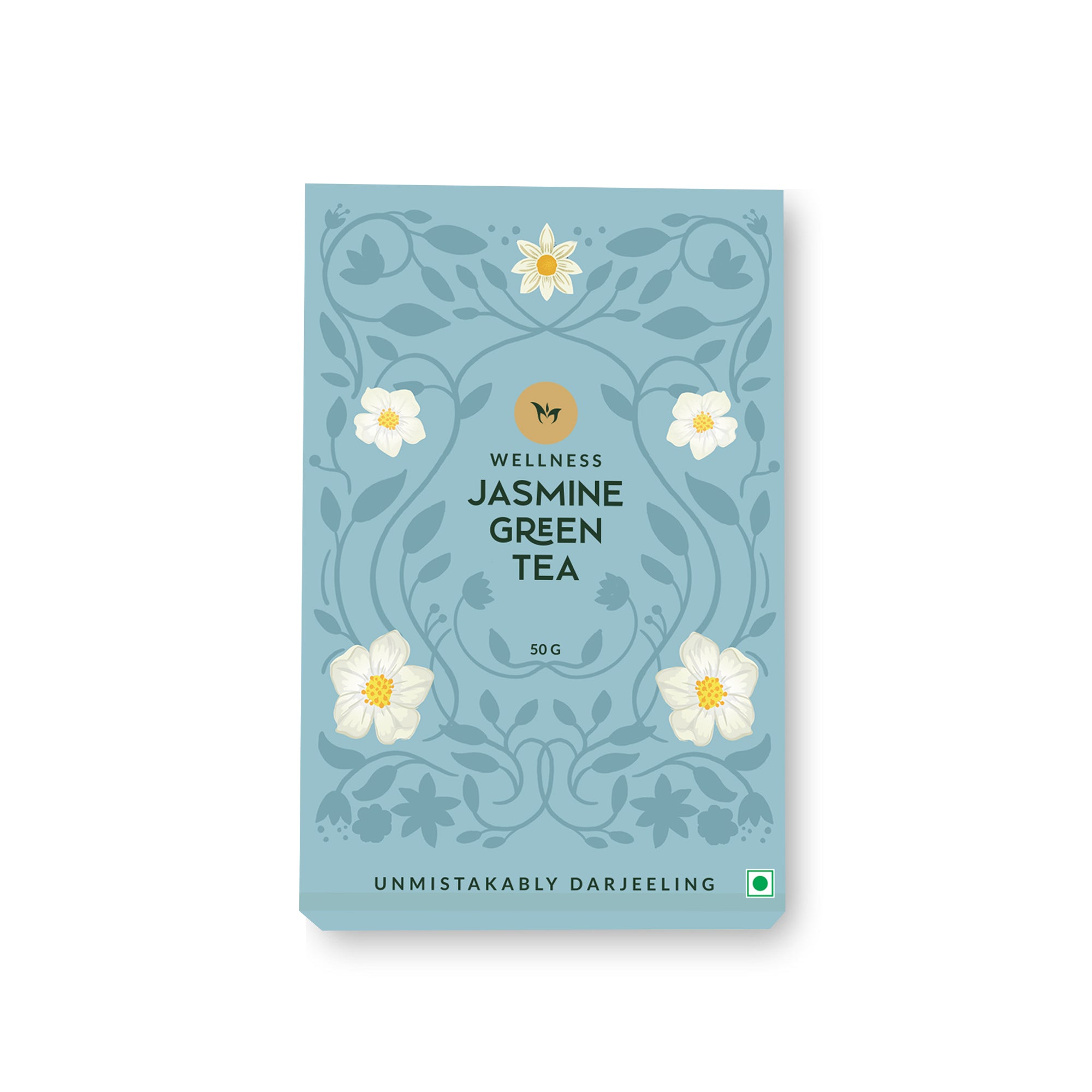 Jasmine green tea loose leaf blend with natural jasmine flowers
