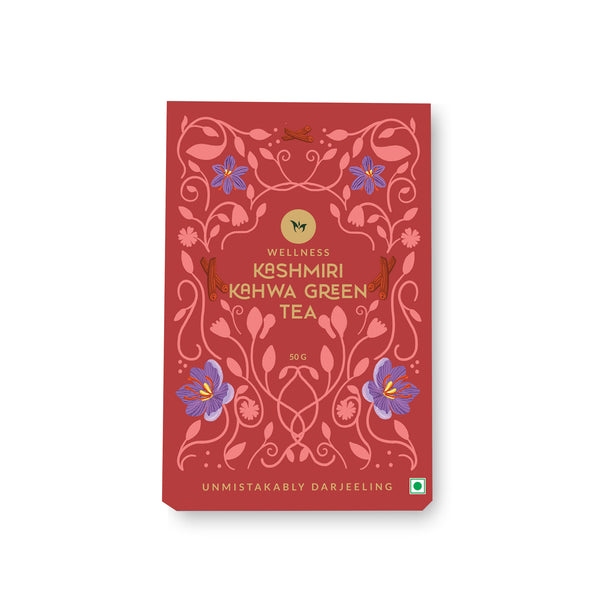 Kashmiri Kahwa green tea loose leaf blend with saffron and spices