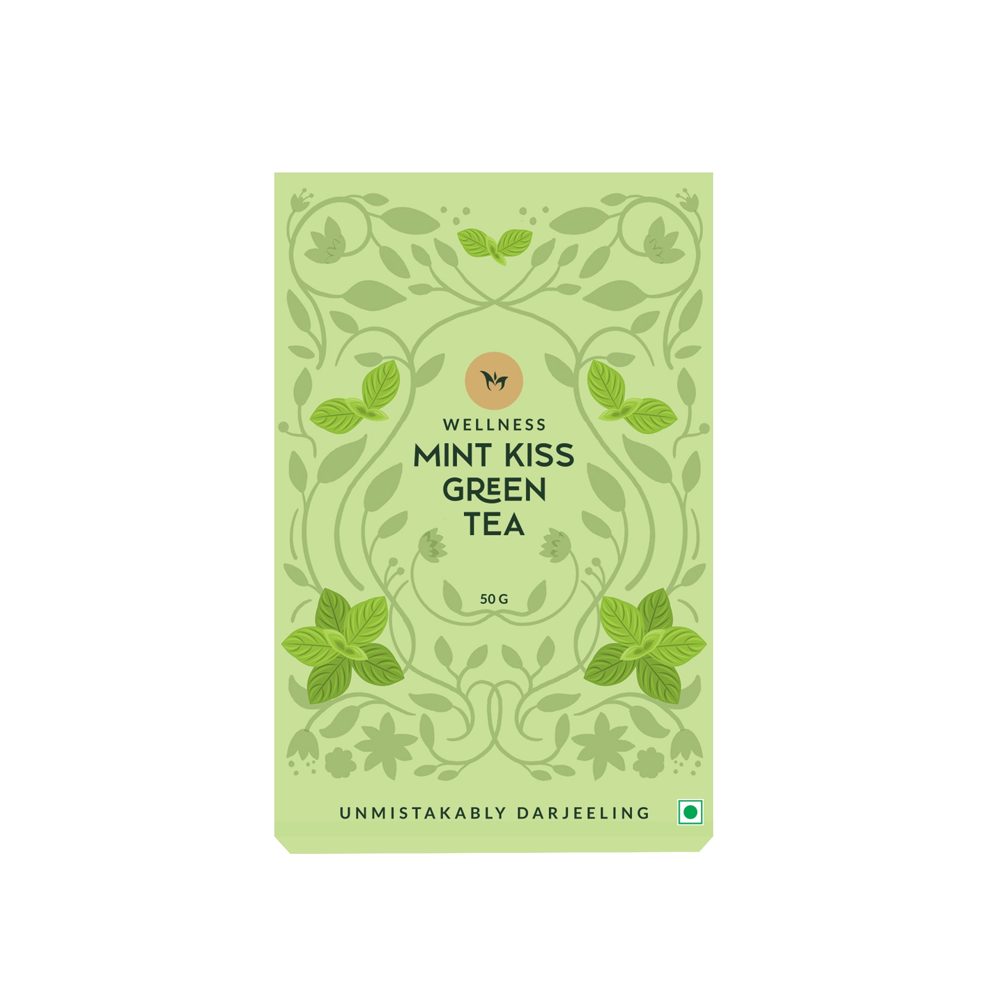 Mint Kiss green tea loose leaf blend with refreshing mint aroma