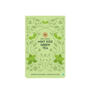 Mint Kiss green tea loose leaf blend with refreshing mint aroma