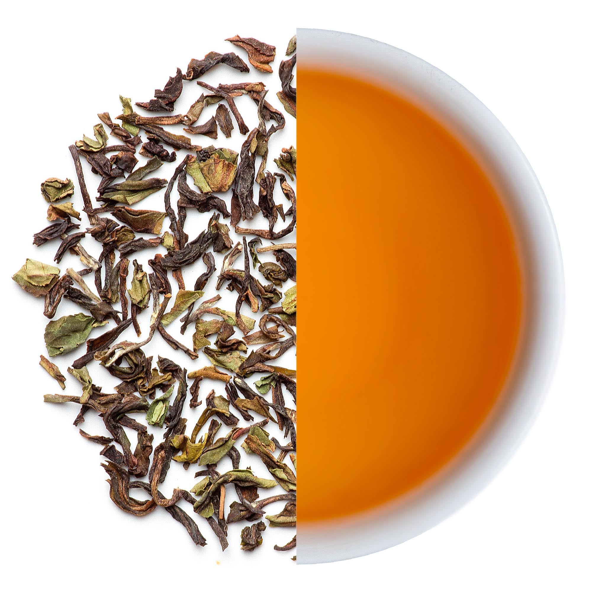 Premium Darjeeling First Flush Black Tea long leaf — bright, floral, and delicate with the freshness of early spring harvest.