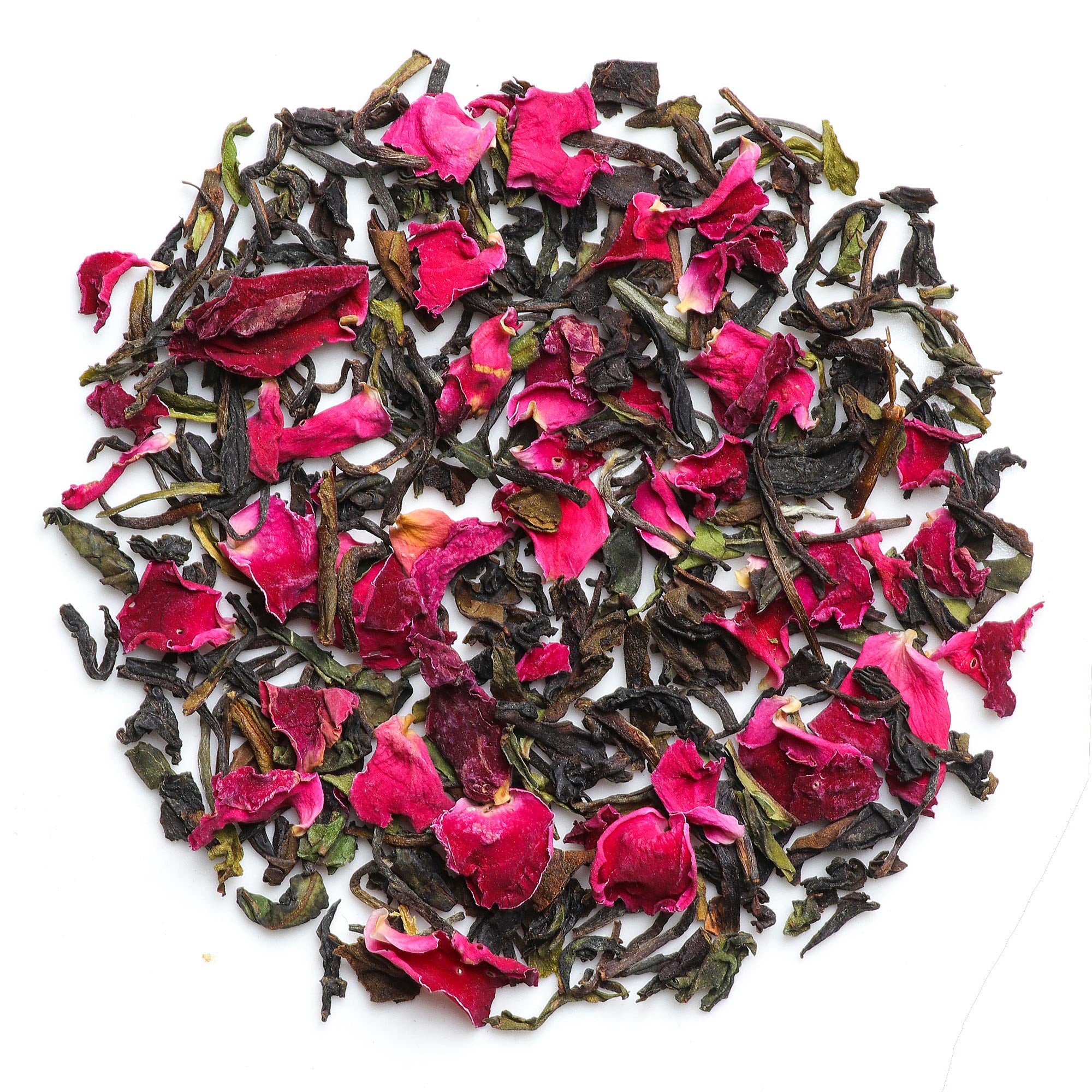 Artisan blend black tea with rose flavor and subtle natural Fragrance 