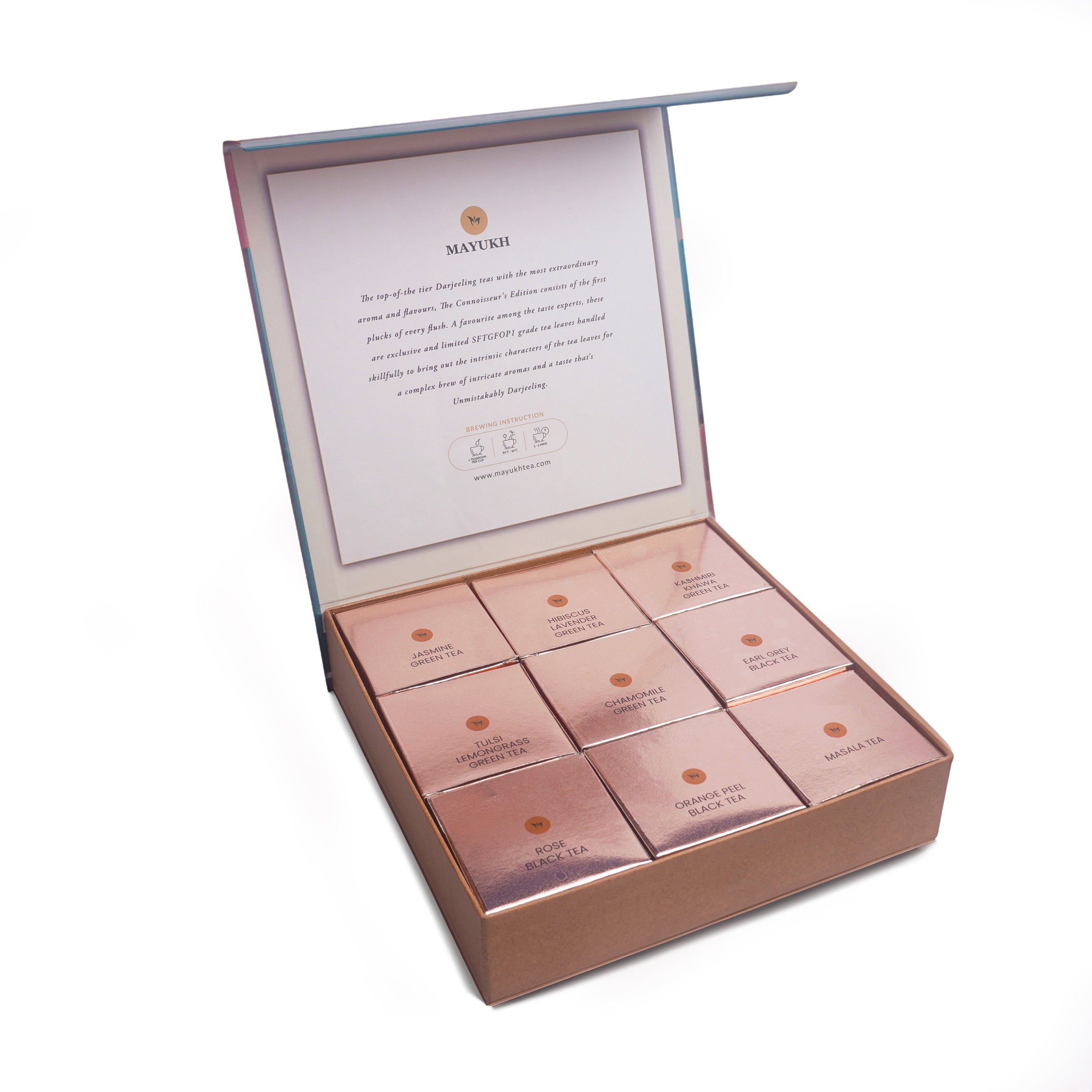 Wellness Tea Sampler Pack by Mayukh perfect gift for tea lovers and health enthusiasts.