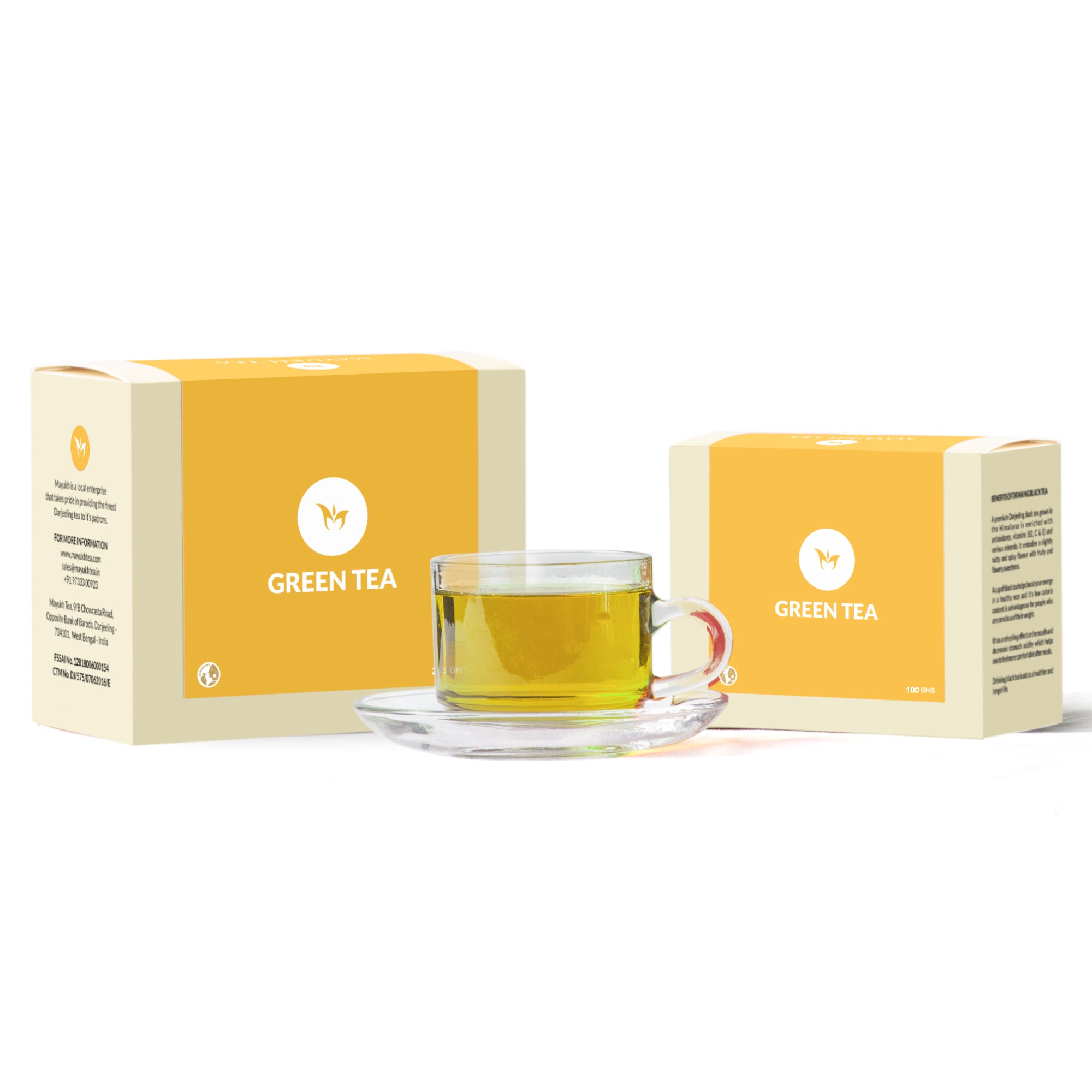 Handpicked Darjeeling green tea leaves rich in natural antioxidants