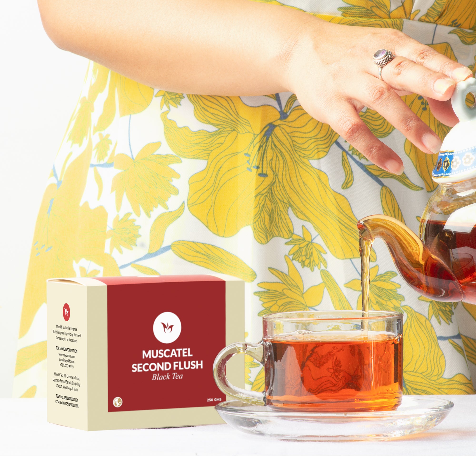 High elevation Darjeeling second flush tea with refined floral notes