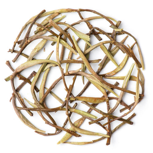 Premium Silver Needle white tea offering delicate floral sweetness