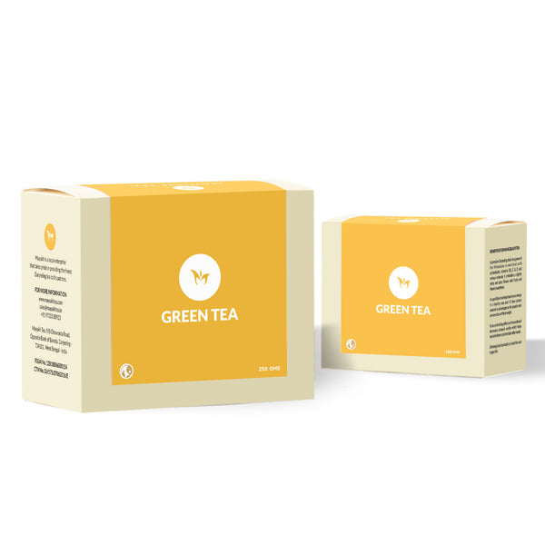 Traditional Darjeeling green tea loose leaf with light grassy flavor