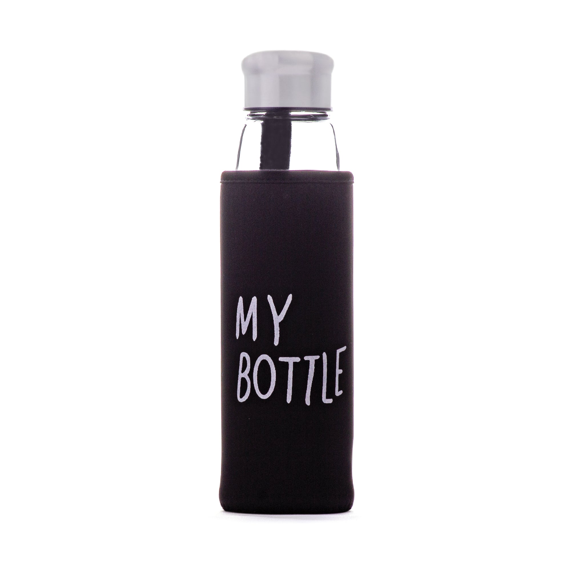 Travel-friendly tea bottle with metal infuser for hot or cold beverages