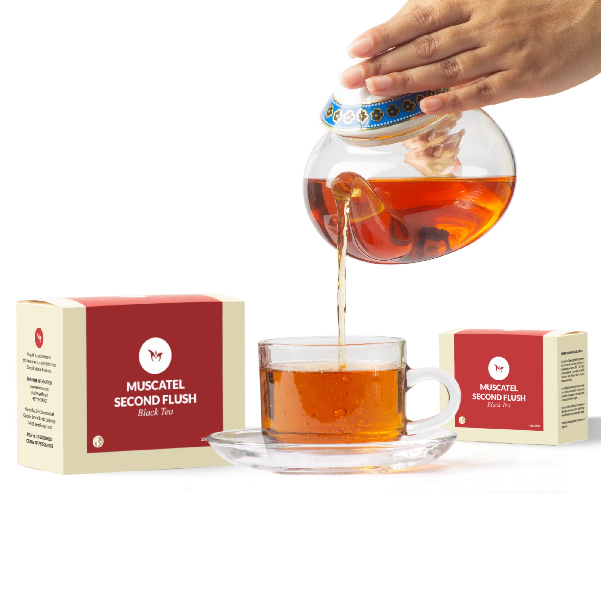 Wiry leaf Darjeeling black tea with bright and smooth liquor